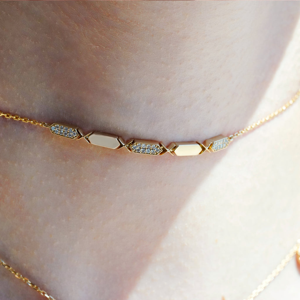 Facets Diamond Choker