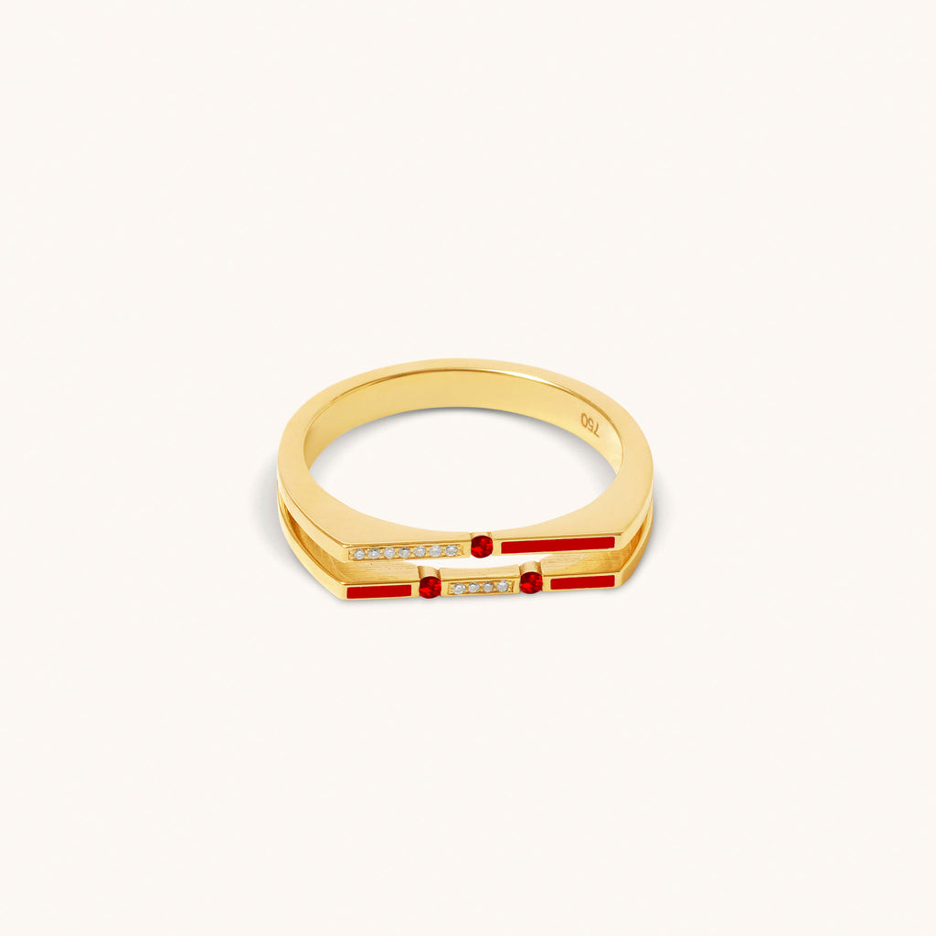 Versa Diamond & Ruby Ring