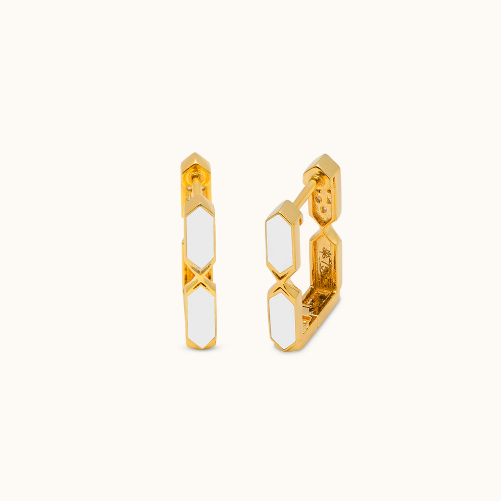 Facets Diamond Hoops