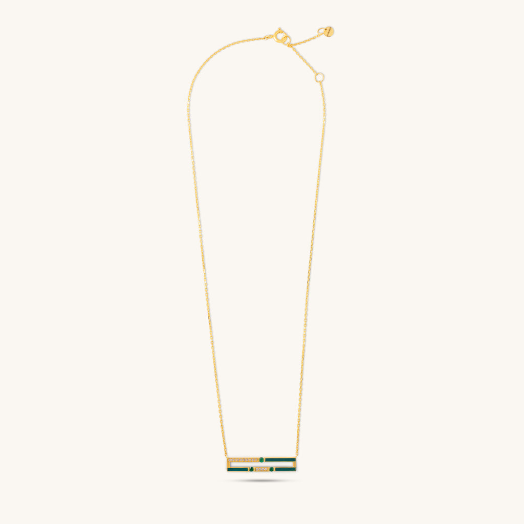 Versa Diamond & Emerald Necklace
