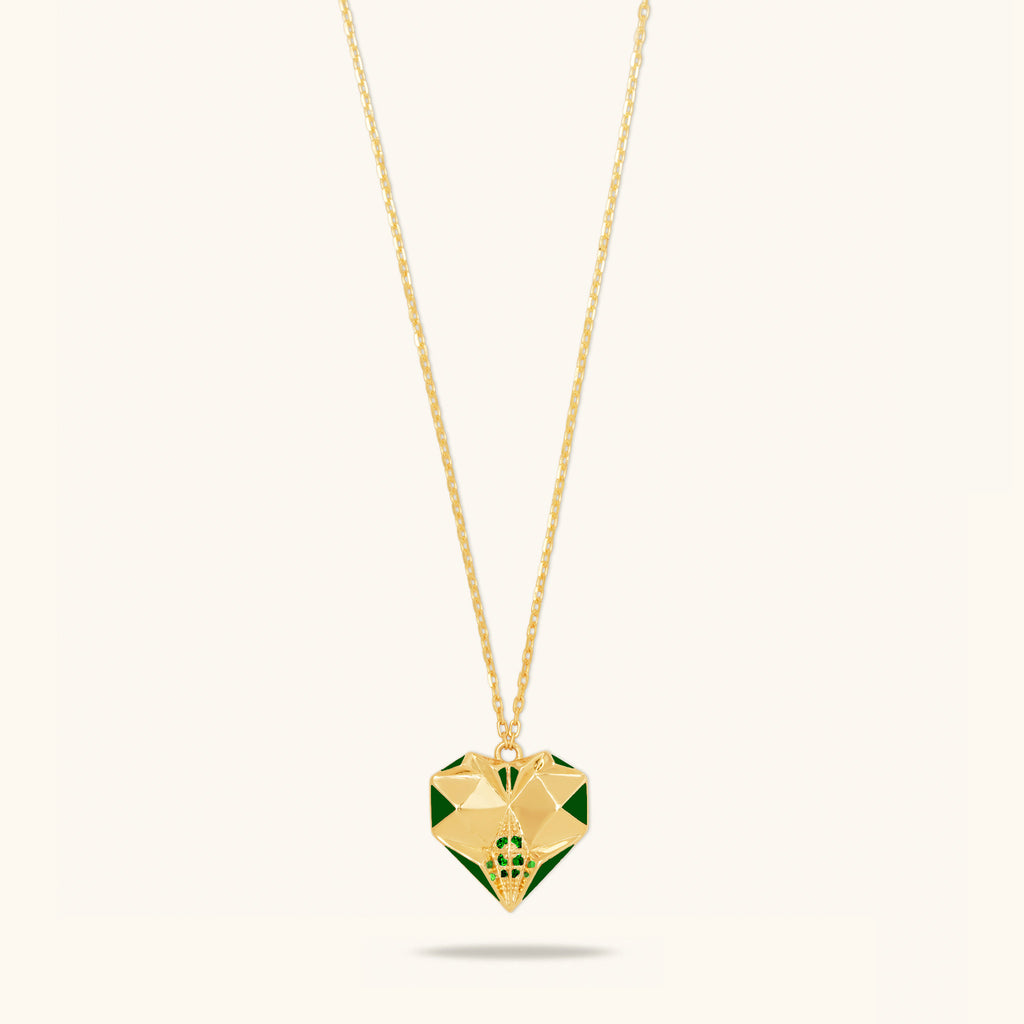 Slopes Heart of Queens Emerald Necklace