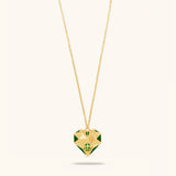 Slopes Heart of Queens Emerald Necklace