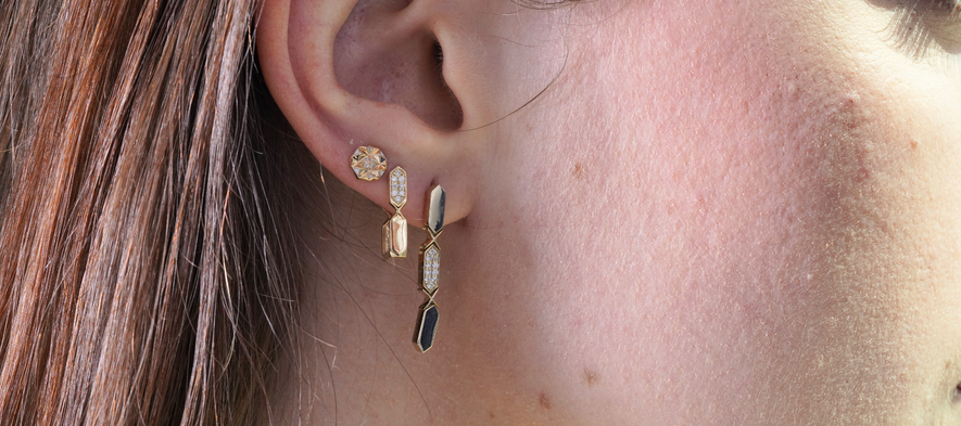 How To Choose Stud Earrings For A Second Piercing | JOUBIJOUX Fine Jewelry