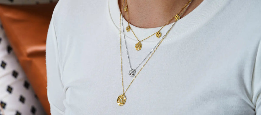 How To Mix A White Gold Necklace With Yellow Gold