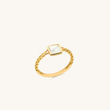 Moonglade Square Gold Ring