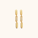 Facets Diamond Drop Earrings