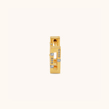 Load image into Gallery viewer, Versa Diamond &amp; Blue Sapphire Single Hoop
