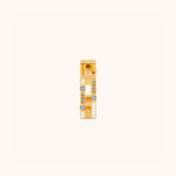 Versa Diamond and Rubies Single Hoop