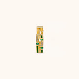 Versa Diamond and Emerald Single Hoop