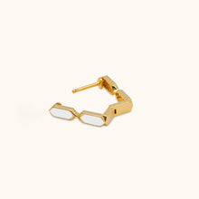 Load image into Gallery viewer, Facets Diamond Single Hoop