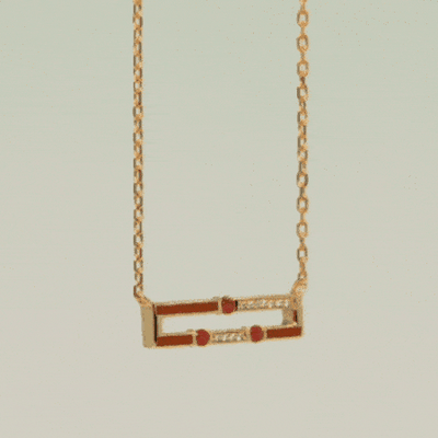 Versa Ruby&Emerald Reversible Necklace