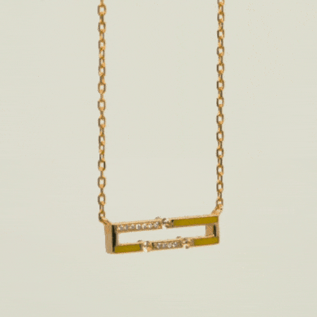 Versa Sapphire Reversible Diamond Necklace