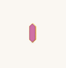 Load image into Gallery viewer, Facets Blush Pink Enamel Gold Stud