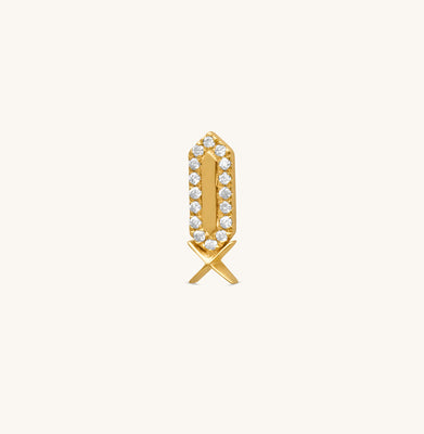 Facets X Diamond Frame Stud