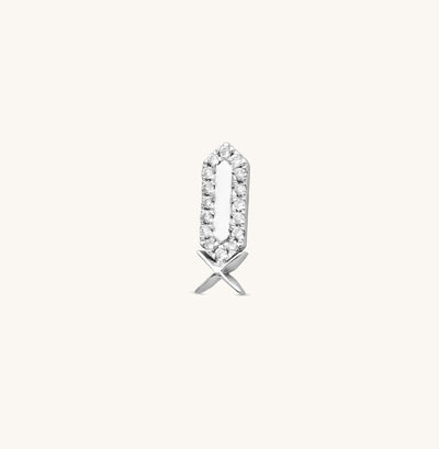 Facets X Diamond Frame Stud