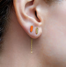 Load image into Gallery viewer, Facets X Diamond Line Ear Jacket Stud
