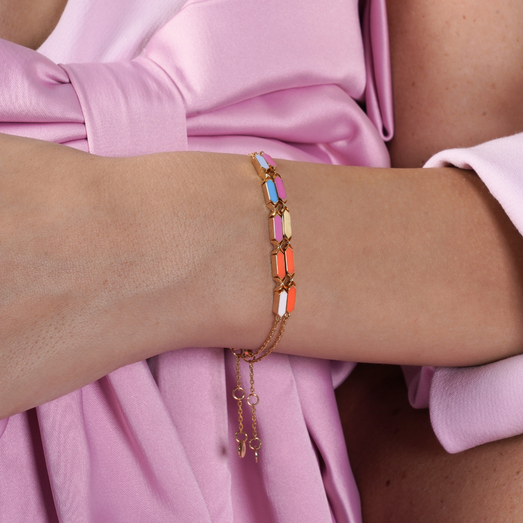 ENAMEL GOLD BRACELET IN DUBAI