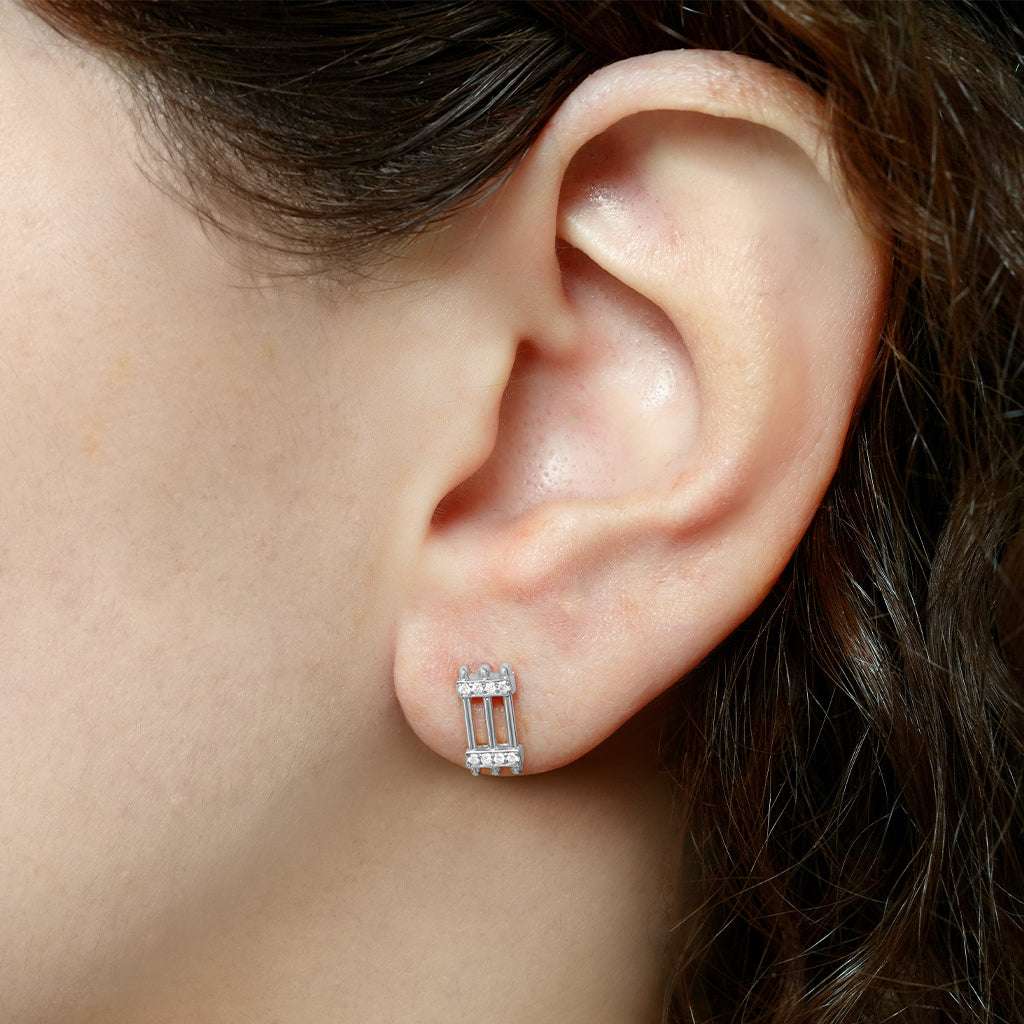 Triad Diamond Studs
