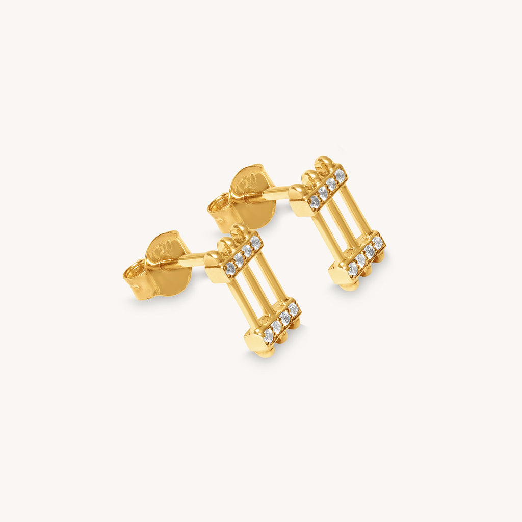 Triad Diamond Studs