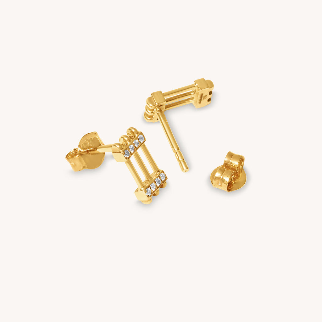 Triad Diamond Studs