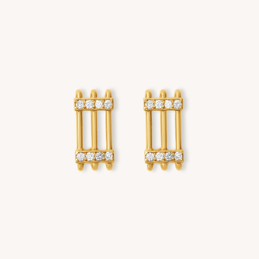 Triad Diamond Studs