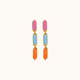 Facets Jazzy Drop Gold Earrings
