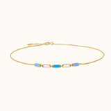 Facets Sky Gold Choker