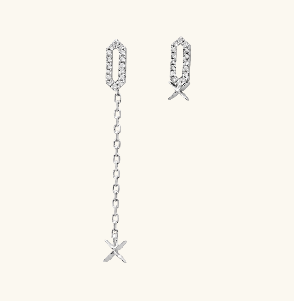 Facets X Diamond Frame Studs Ensemble