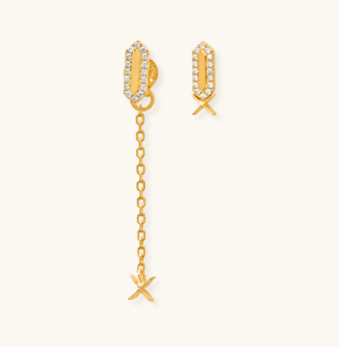 Facets X Diamond Frame Studs Ensemble