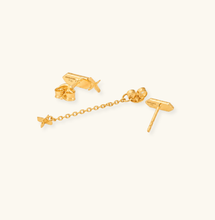 Load image into Gallery viewer, Facets X Diamond Line Studs Ensemble