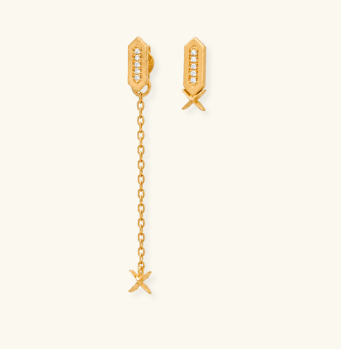 Facets X Diamond Line Studs Ensemble