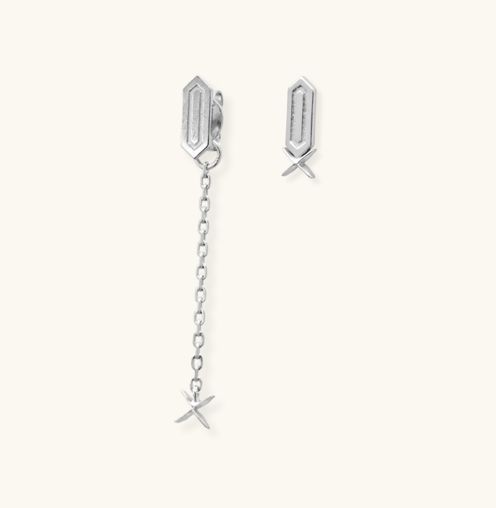 Facets X Grooved Studs Ensemble