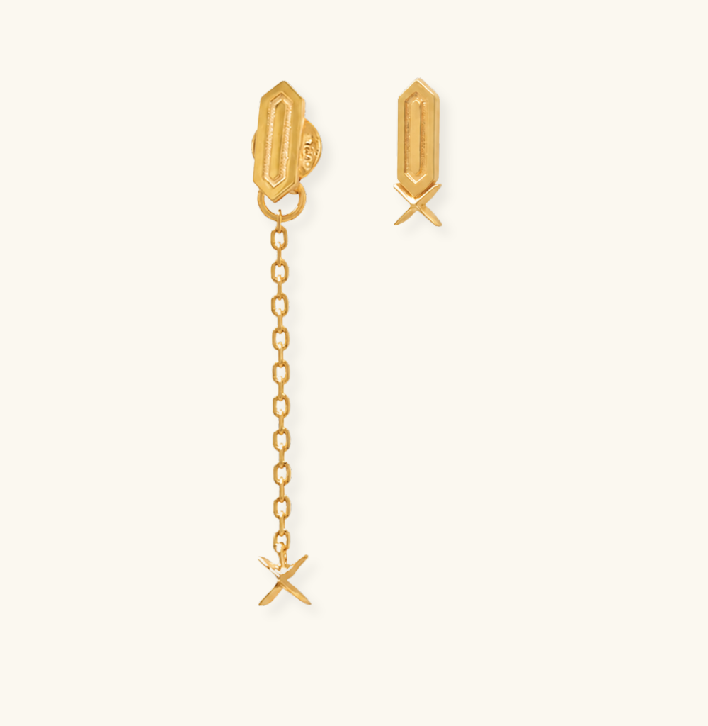Facets X Grooved Studs Ensemble
