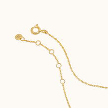 Load image into Gallery viewer, hooks of a gold choker necklace with, featuring a sliding clasp.