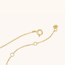 Load image into Gallery viewer, Detail view of Joubijoux gold necklaces for women showing 18K gold clasp adjustable chain loops and fine finish