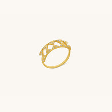 Load image into Gallery viewer, Hourglass Intersection Diamond Ring