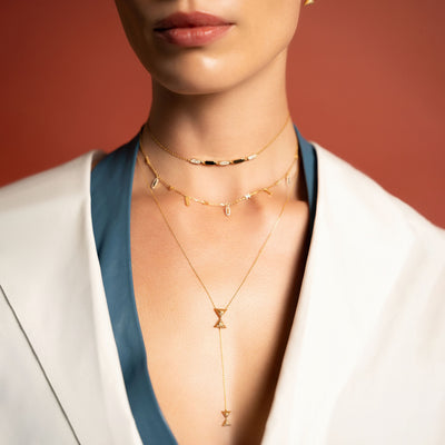 Hourglass Intersection Necklace