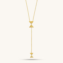 Load image into Gallery viewer, Hourglass Intersection Diamond Necklace