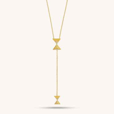Hourglass Intersection Necklace