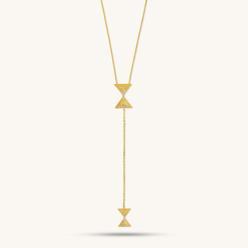 Hourglass Intersection Necklace