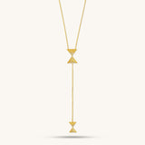 Hourglass Intersection Diamond Necklace
