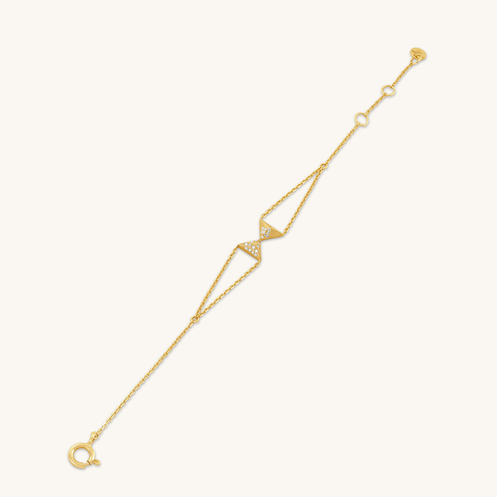 Hourglass Turning Point Diamond Bracelet