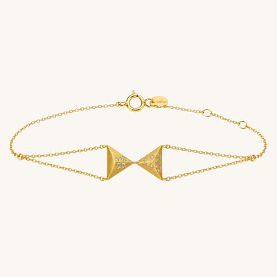 Hourglass Turning Point Diamond Bracelet