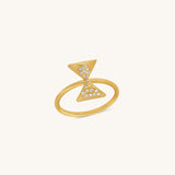 Hourglass Turning Point Diamond Ring