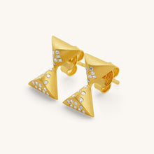 Load image into Gallery viewer, Hourglass Turning Point Diamond Studs