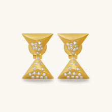 Load image into Gallery viewer, Hourglass Turning Point Diamond Studs
