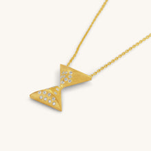 Load image into Gallery viewer, Hourglass Turning Point Diamond Necklace