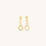 Moonglade Drop Gold Earrings