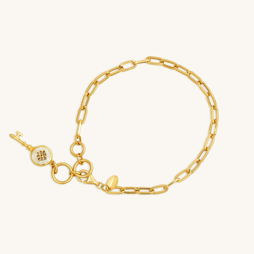 Locked Up Gold  Bracelet