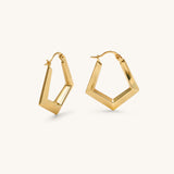 Geometric Pentagon Hoops